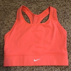 Orange/Coral Nike Bra